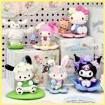 Sanrio Blind Box sanrio characters spring honey series Doll Keychain Kuromi mymelody Figures Cinnamoroll Gift for Friends